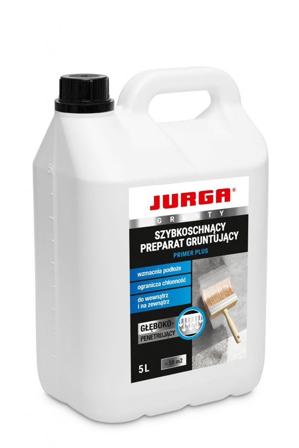 JURGA PRIMER PLUS 5L | SNEL DROGENDE DIEPGROND VOOR ZUIGENDE ONDERGRONDEN