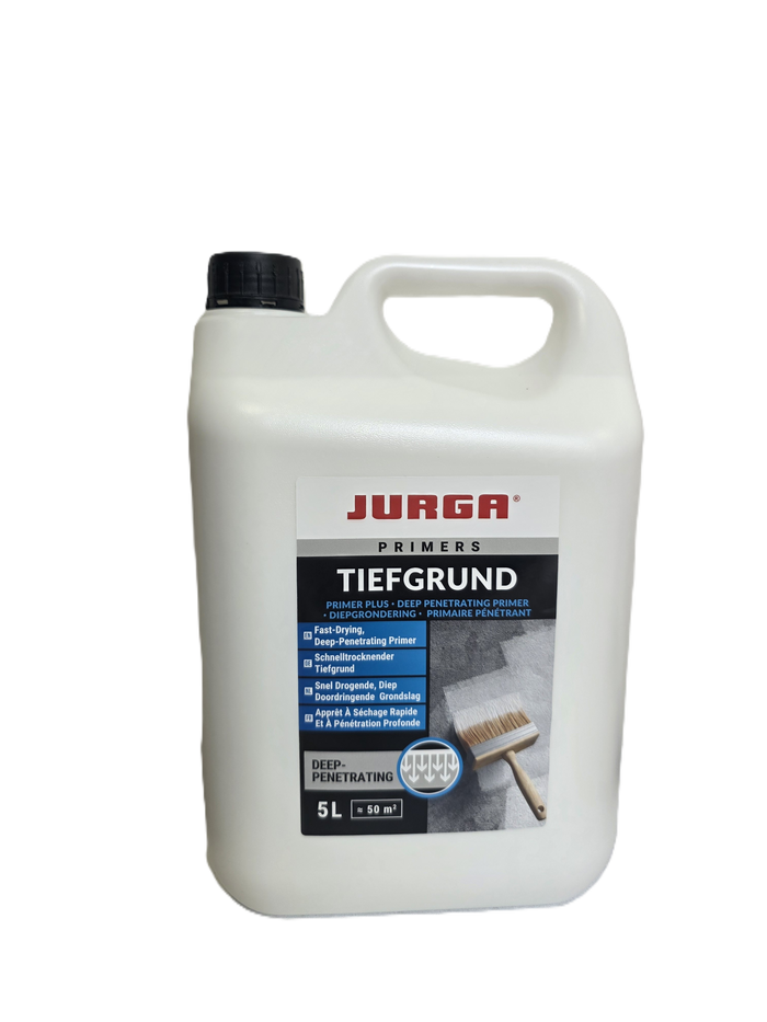 JURGA PRIMER PLUS 5L | SNEL DROGENDE DIEPGROND VOOR ZUIGENDE ONDERGRONDEN
